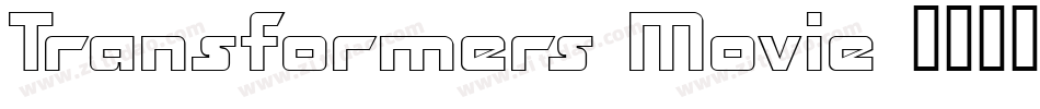 Transformers Movie 变形金刚字体字体转换
